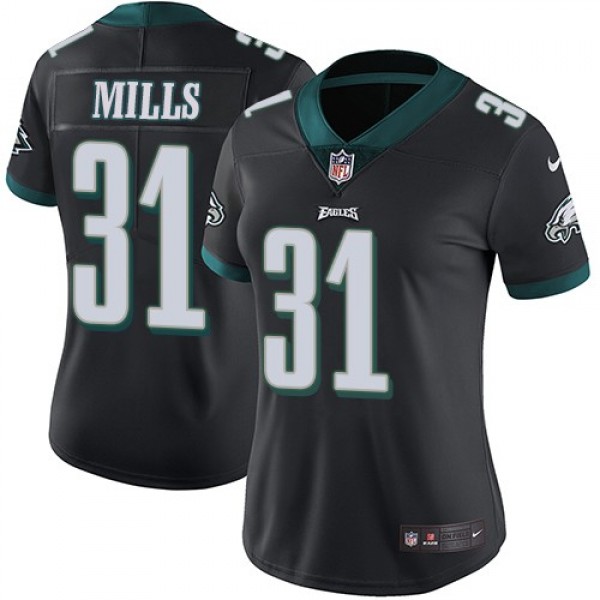 Women's Eagles #31 Jalen Mills Black Alternate Stitched NFL Vapor Untouchable Limited Jersey