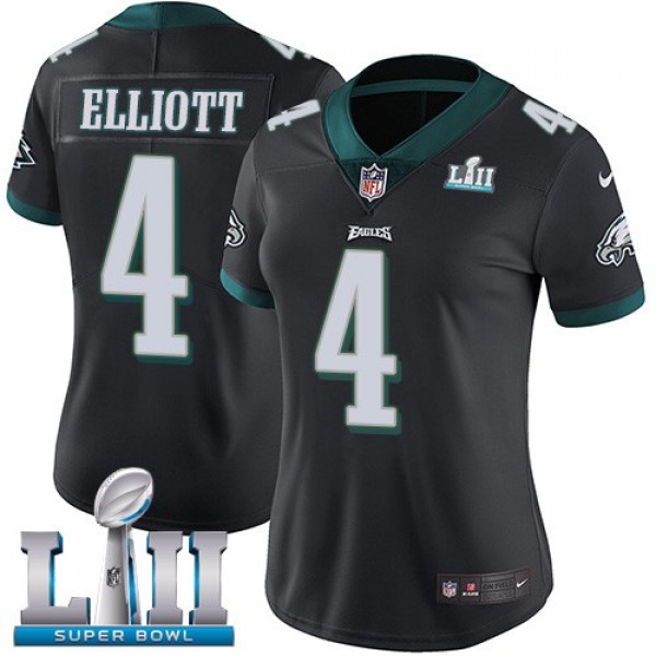 Women's Eagles #4 Jake Elliott Black Alternate Super Bowl LII Stitched NFL Vapor Untouchable Limited Jersey
