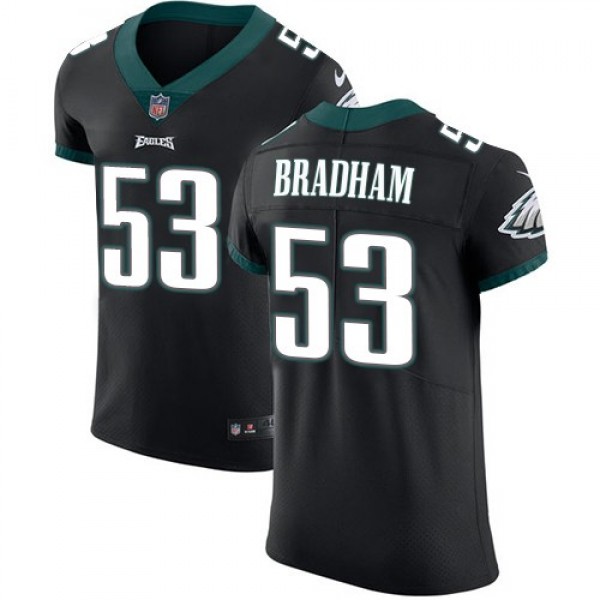 Nike Eagles #53 Nigel Bradham Black Alternate Men's Stitched NFL Vapor Untouchable Elite Jersey
