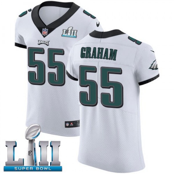 Nike Eagles #55 Brandon Graham White Super Bowl LII Men's Stitched NFL Vapor Untouchable Elite Jersey