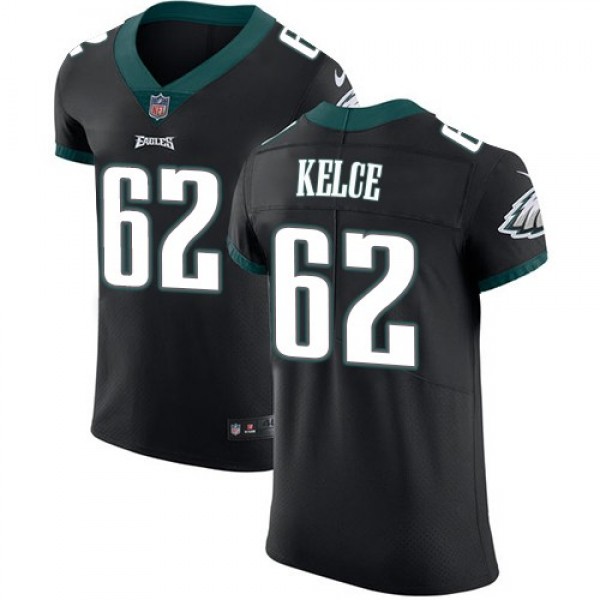 Nike Eagles #62 Jason Kelce Black Alternate Men's Stitched NFL Vapor Untouchable Elite Jersey