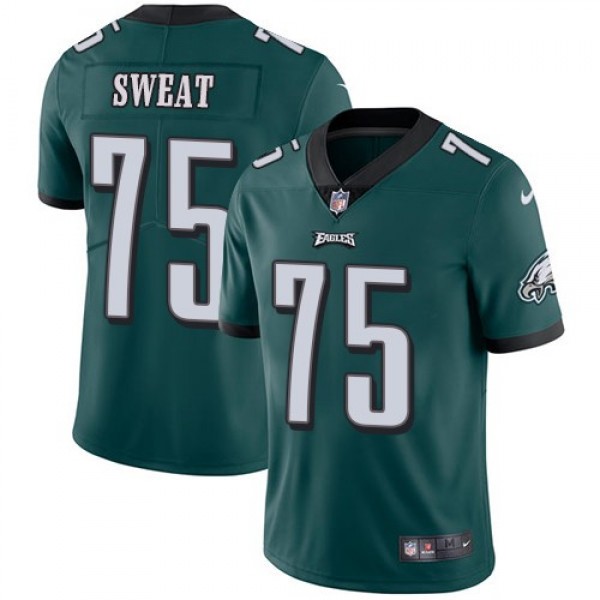 Nike Eagles #75 Josh Sweat Midnight Green Team Color Men's Stitched NFL Vapor Untouchable Limited Jersey