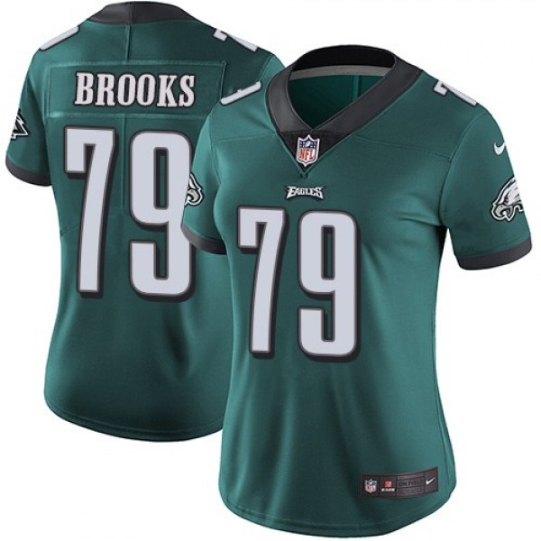 Women's Eagles #79 Brandon Brooks Midnight Green Team Color Stitched NFL Vapor Untouchable Limited Jersey