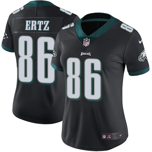 Women's Eagles #86 Zach Ertz Black Alternate Stitched NFL Vapor Untouchable Limited Jersey