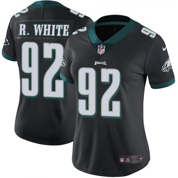 Women's Eagles #92 Reggie White Black Alternate Stitched NFL Vapor Untouchable Limited Jersey
