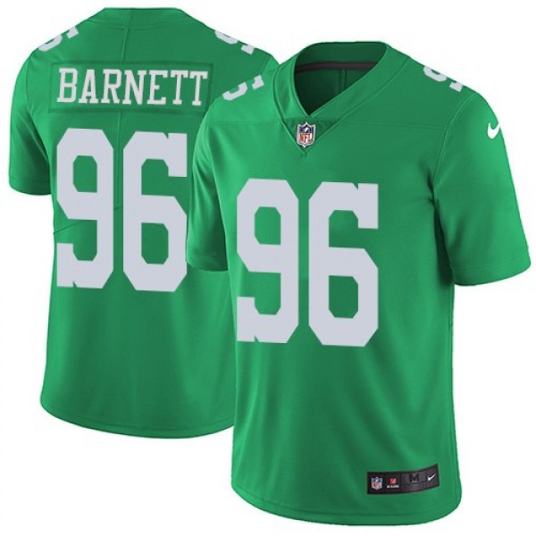 Nike Eagles #96 Derek Barnett Green Men's Stitched NFL Limited Rush Jersey