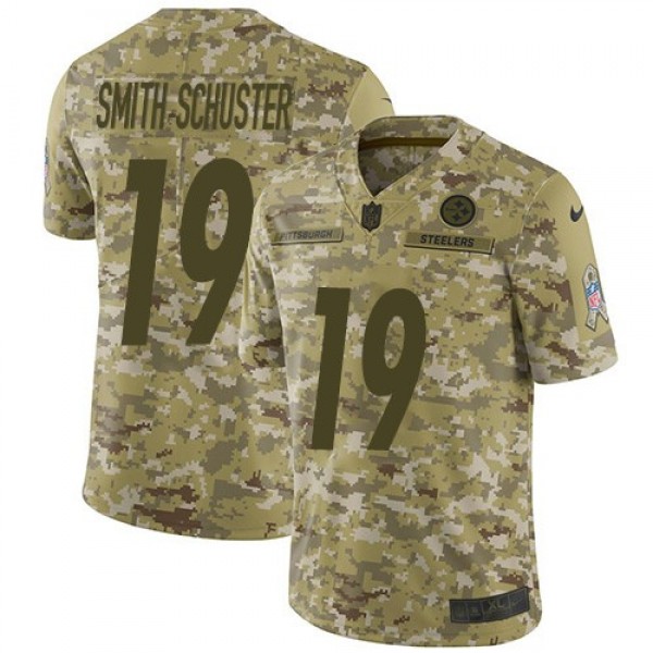 صويا صوص مالح Nike Steelers #19 JuJu Smith-Schuster Camo Men's Stitched NFL ... صويا صوص مالح