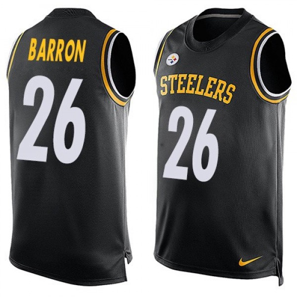 Nike Steelers #26 Mark Barron Black Team Color Men's Stitched NFL Limited Tank Top Jersey