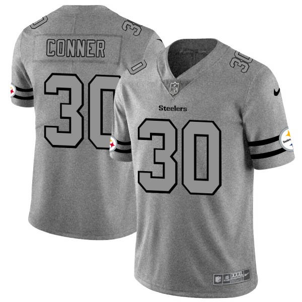 هواوي تابلت  بوصة Pittsburgh Steelers #30 James Conner Men's Nike Gray Gridiron II ... هواوي تابلت  بوصة