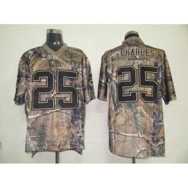 Chiefs #25 Jamaal Charles Camouflage Realtree Embroidered NFL Jersey