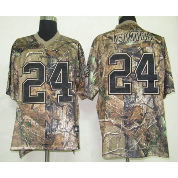Eagles #24 Nnamdi Asomugha Camouflage Realtree Embroidered NFL Jersey