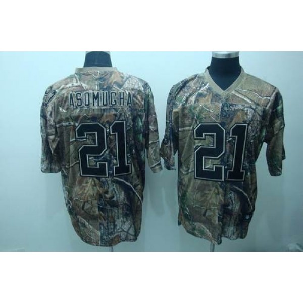 Raiders #21 Nnamdi Asomugha Camouflage Realtree Embroidered NFL Jersey