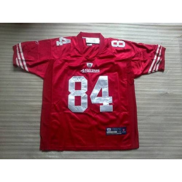 49ers #84 Randy Moss Red Stitched NFL Jersey