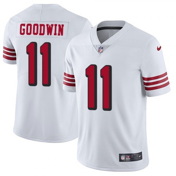 Nike 49ers #11 Marquise Goodwin White Rush Men's Stitched NFL Vapor Untouchable Limited Jersey