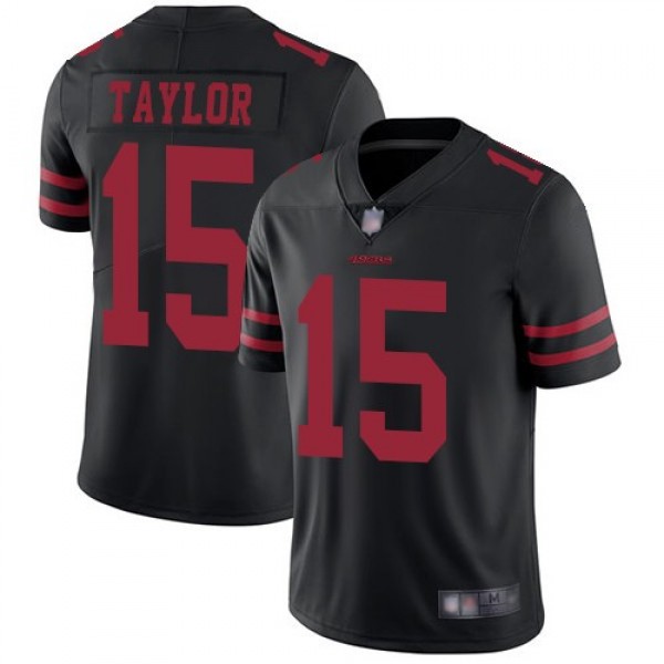 Nike 49ers #15 Trent Taylor Black Alternate Men's Stitched NFL Vapor Untouchable Limited Jersey