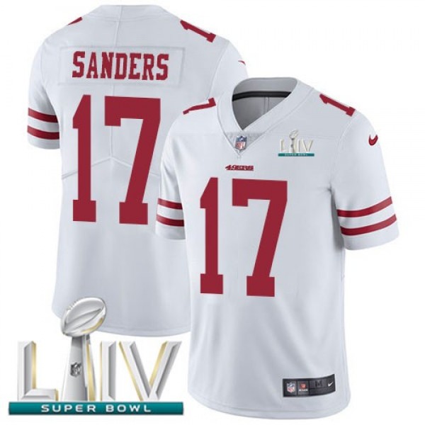 Nike 49ers #17 Emmanuel Sanders White Super Bowl LIV 2020 Men's Stitched NFL Vapor Untouchable Limited Jersey