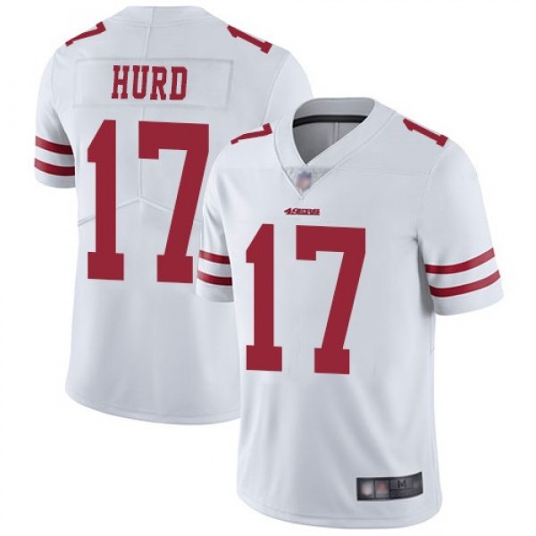 Nike 49ers #17 Jalen Hurd White Men's Stitched NFL Vapor Untouchable Limited Jersey