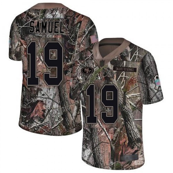 Nike 49ers #19 Deebo Samuel Camo Men's Stitched NFL Limited Rush Realtree Jersey