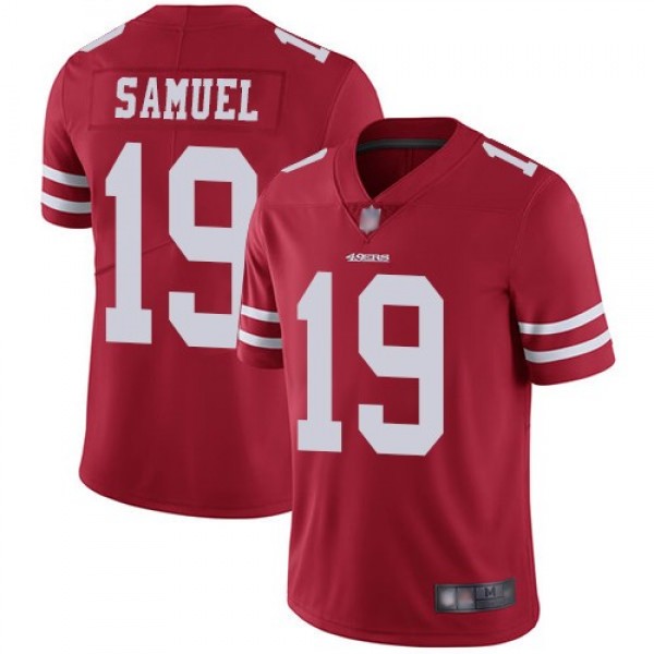 Nike 49ers #19 Deebo Samuel Red Team Color Men's Stitched NFL Vapor Untouchable Limited Jersey