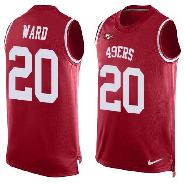 ديتليز Nike 49ers #20 Jimmie Ward Red Team Color Men's Stitched NFL Limited Tank Top Jersey دنسو