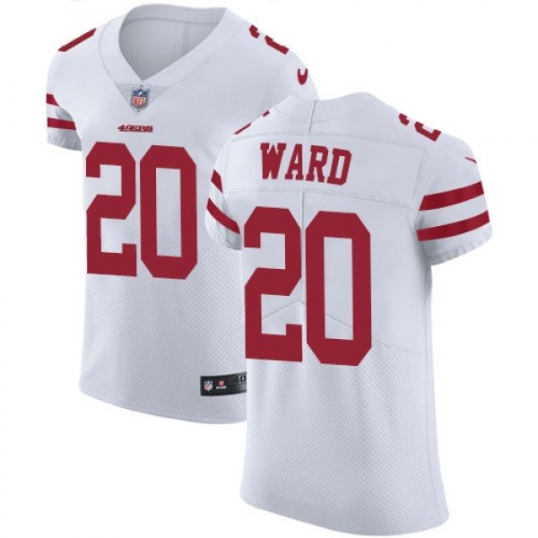 Nike 49ers #20 Jimmie Ward White Men's Stitched NFL Vapor Untouchable Elite Jersey