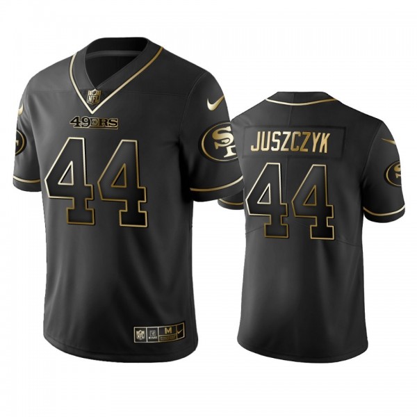 Nike 49ers #44 Kyle Juszczyk Black Golden Limited Edition Stitched NFL Jersey