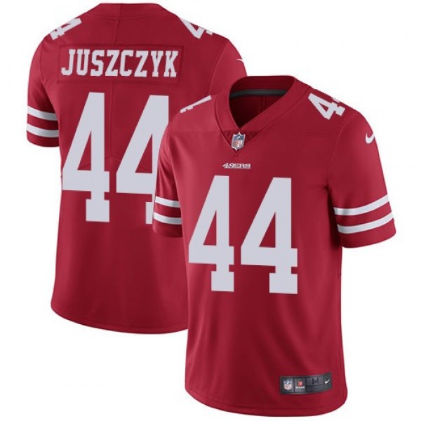Nike 49ers #44 Kyle Juszczyk Red Team Color Men's Stitched NFL Vapor Untouchable Limited Jersey
