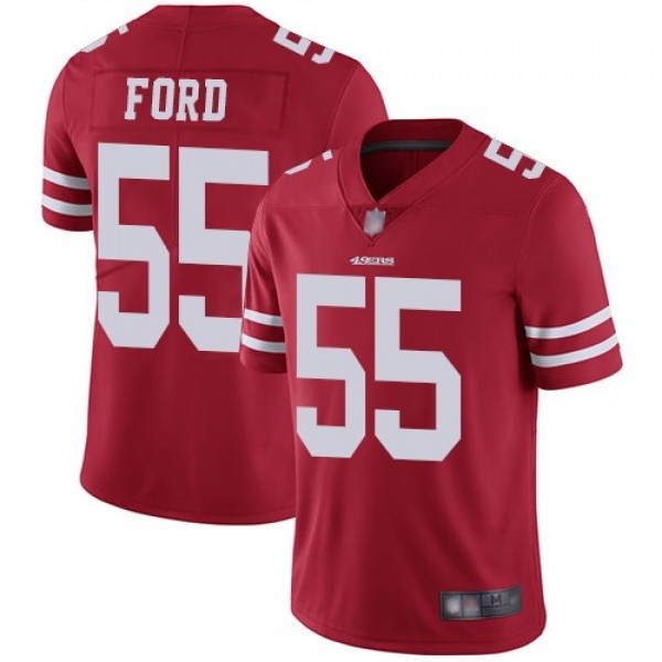 Nike 49ers #55 Dee Ford Red Team Color Men's Stitched NFL Vapor Untouchable Limited Jersey