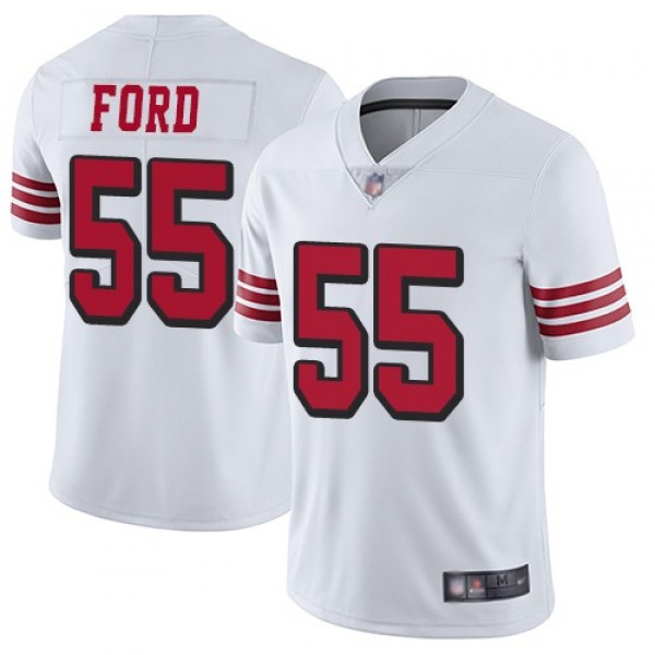 Nike 49ers #55 Dee Ford White Rush Men's Stitched NFL Vapor Untouchable Limited Jersey