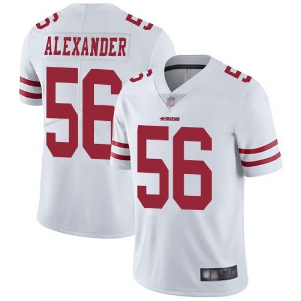 Nike 49ers #56 Kwon Alexander White Men's Stitched NFL Vapor Untouchable Limited Jersey
