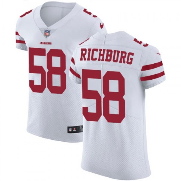 Nike 49ers #58 Weston Richburg White Men's Stitched NFL Vapor Untouchable Elite Jersey