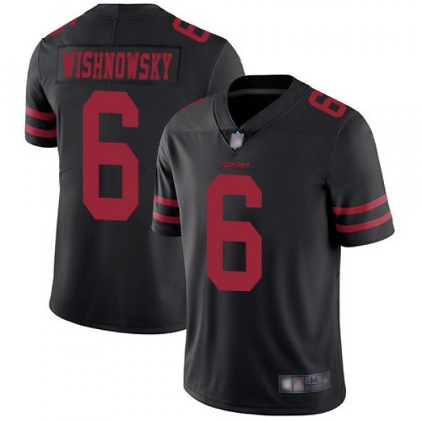 Nike 49ers #6 Mitch Wishnowsky Black Alternate Men's Stitched NFL Vapor Untouchable Limited Jersey