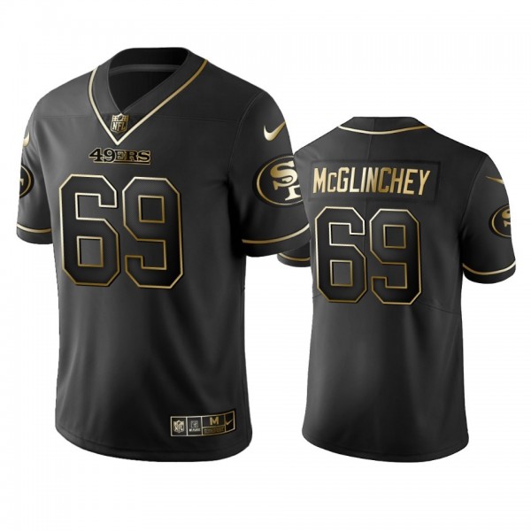 Nike 49ers #69 Mike Mcglinchey Black Golden Limited Edition Stitched NFL Jersey