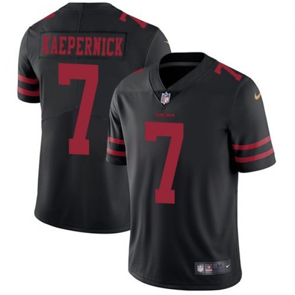 Nike 49ers #7 Colin Kaepernick Black Alternate Men's Stitched NFL Vapor Untouchable Limited Jersey