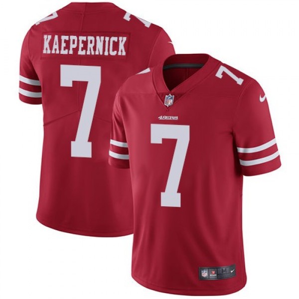 Nike 49ers #7 Colin Kaepernick Red Team Color Men's Stitched NFL Vapor Untouchable Limited Jersey