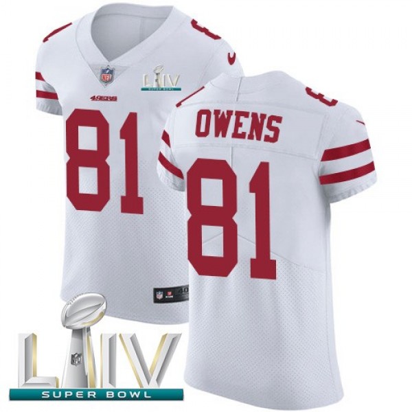 Nike 49ers #81 Jordan Matthews White Super Bowl LIV 2020 Men's Stitched NFL Vapor Untouchable Elite Jersey