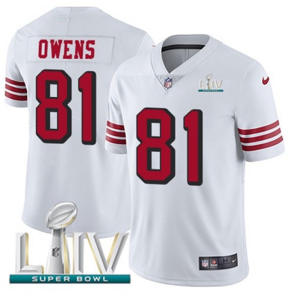Nike 49ers #81 Jordan Matthews White Super Bowl LIV 2020 Rush Men's Stitched NFL Vapor Untouchable Limited Jersey