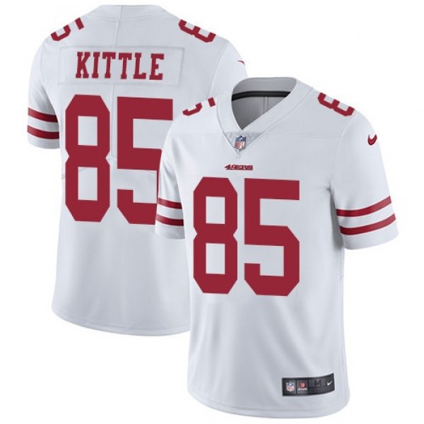 Nike 49ers #85 George Kittle White Men's Stitched NFL Vapor Untouchable Limited Jersey