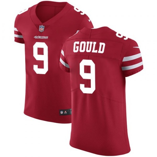 Nike 49ers #9 Robbie Gould Red Team Color Men's Stitched NFL Vapor Untouchable Elite Jersey