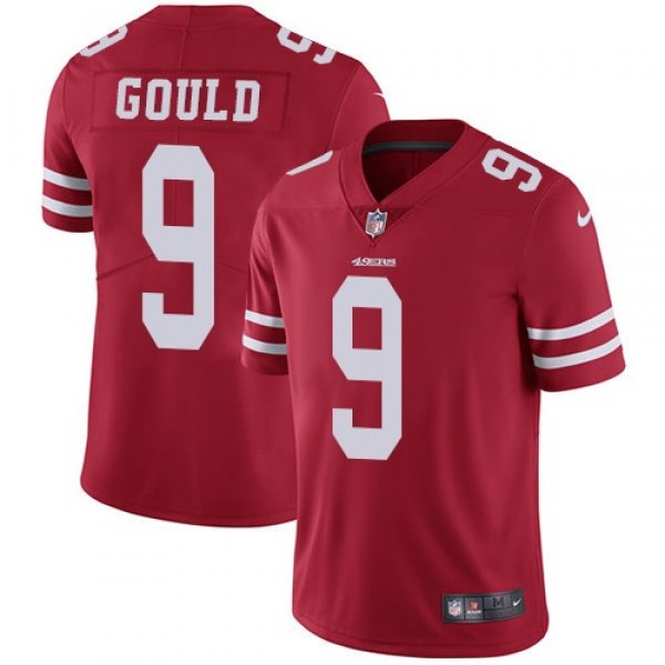 Nike 49ers #9 Robbie Gould Red Team Color Men's Stitched NFL Vapor Untouchable Limited Jersey