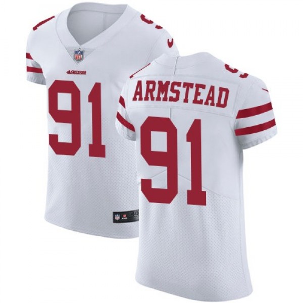 Nike 49ers #91 Arik Armstead White Men's Stitched NFL Vapor Untouchable Elite Jersey