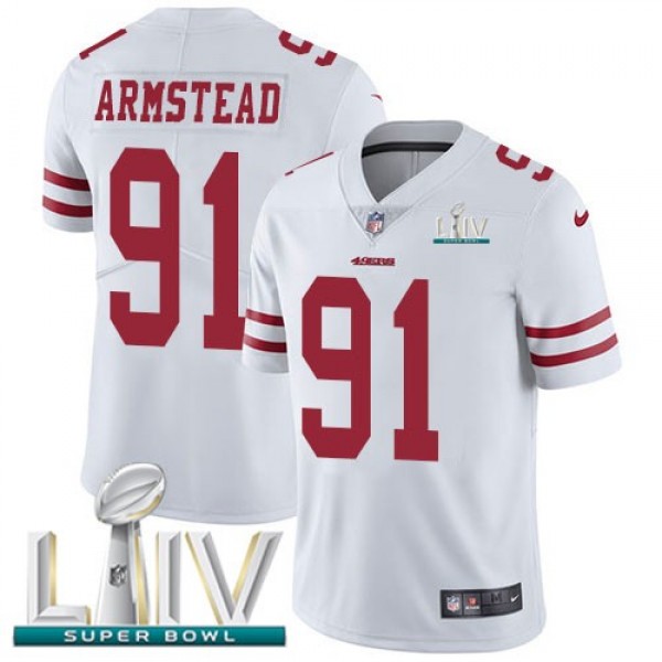 اسعار الخيام Nike 49ers #91 Arik Armstead White Super Bowl LIV 2020 Men's ... اسعار الخيام