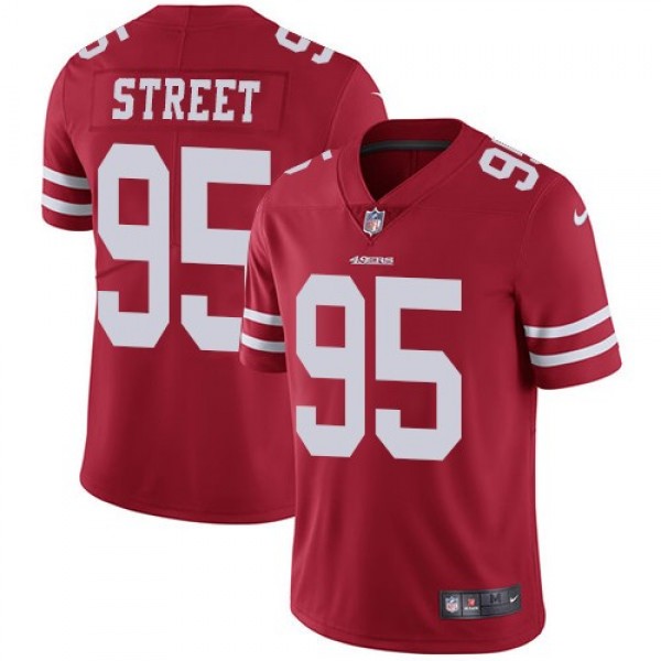Nike 49ers #95 Kentavius Street Red Team Color Men's Stitched NFL Vapor Untouchable Limited Jersey