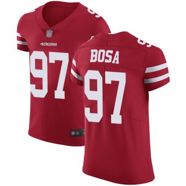 Nike 49ers #97 Nick Bosa Red Team Color Men's Stitched NFL Vapor Untouchable Elite Jersey
