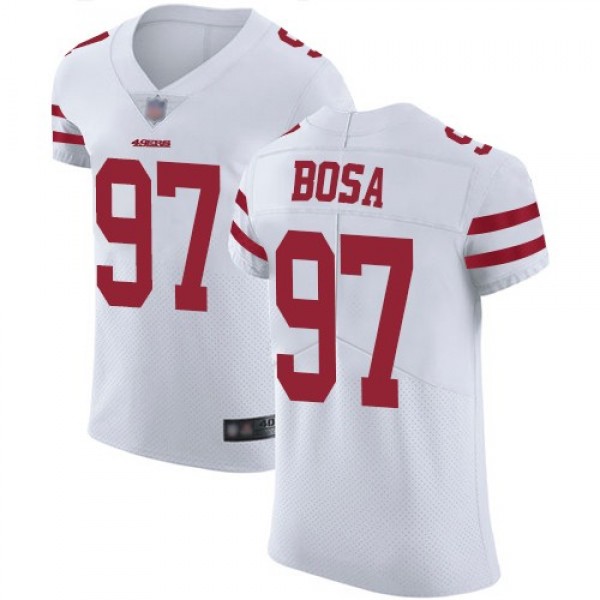Nike 49ers #97 Nick Bosa White Men's Stitched NFL Vapor Untouchable Elite Jersey