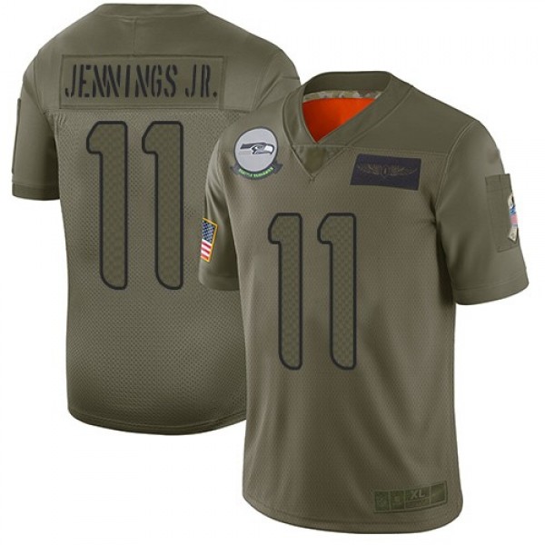 Nike Seahawks #11 Gary Jennings Jr. Camo Men's Stitched NFL Limited 2019 Salute To Service Jersey
