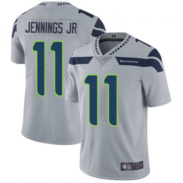 Nike Seahawks #11 Gary Jennings Jr. Grey Alternate Men's Stitched NFL Vapor Untouchable Limited Jersey
