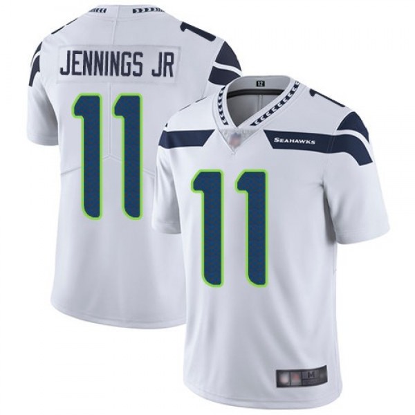 Nike Seahawks #11 Gary Jennings Jr. White Men's Stitched NFL Vapor Untouchable Limited Jersey