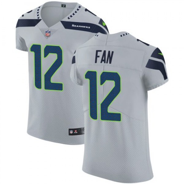 Nike Seahawks #12 Fan Grey Alternate Men's Stitched NFL Vapor Untouchable Elite Jersey