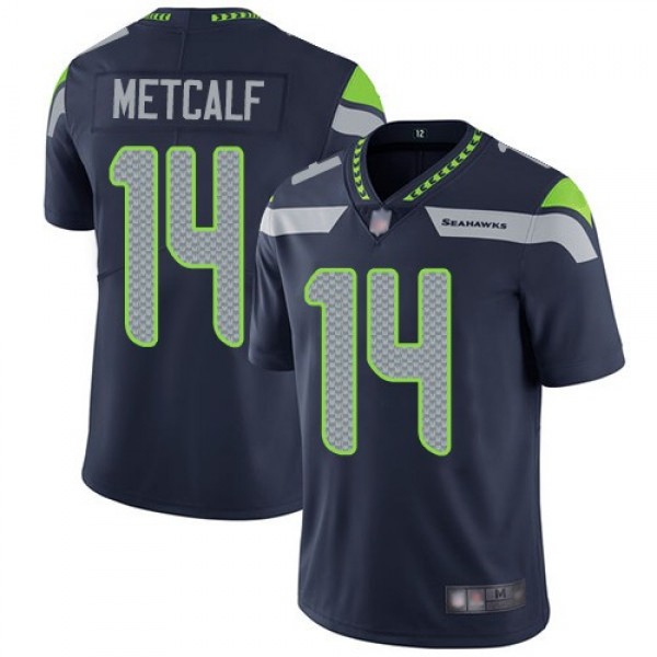 Nike Seahawks #14 D.K. Metcalf Steel Blue Team Color Men's Stitched NFL Vapor Untouchable Limited Jersey